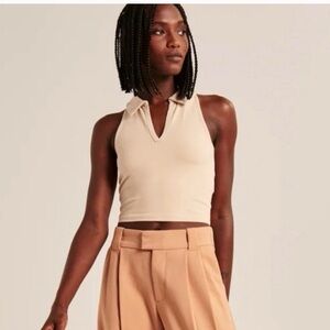 Abercrombie & Fitch Soft AF Essentials Sand Sleeveless Women's Top Size Small